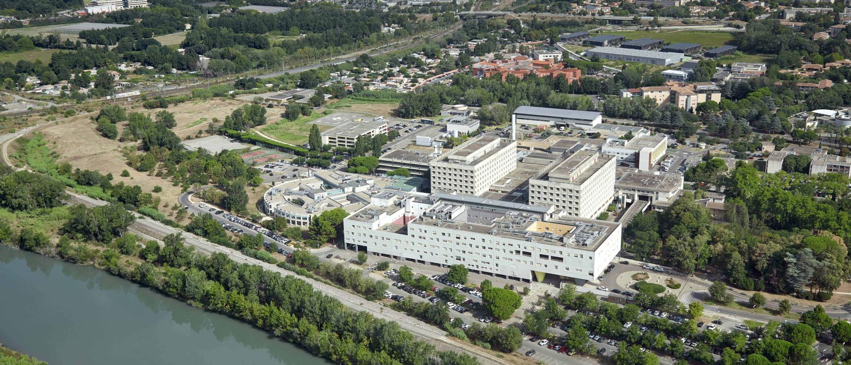 Vue aérienne du Centre Hospitalier d'Avignon
