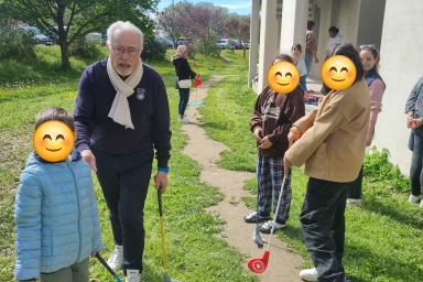 Initiation au golf pour les enfants hospitalisés