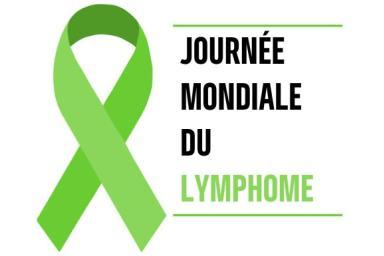 Ruban vert représentant la journée mondiale du lymphome