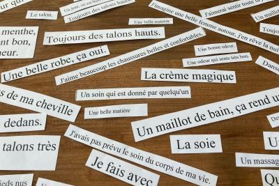 Action culturelle « A fleur de peau » menée par les artistes de la Compagnie Mises en scène auprès des résidents des Unités de Soins de Longue Durée - Agrandir l'image 9 sur 9, fenêtre modale