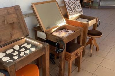 Action culturelle « A fleur de peau » menée par les artistes de la Compagnie Mises en scène auprès des résidents des Unités de Soins de Longue Durée - Agrandir l'image 5 sur 9, fenêtre modale