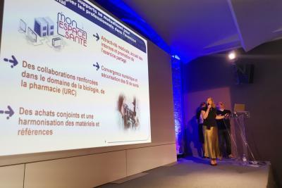 Présentation du Centre Hospitalier d'Avignon lors des premières rencontres des acteurs de santé de Vaucluse le 12 avril 2024 - Agrandir l'image 5 sur 13, fenêtre modale