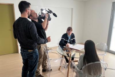 Making-of du tournage de la vidéo qui met en lumière la Maison Mazarine dans le cadre de la 2ème édition de l'opération H'ment fiers - Agrandir l'image 5 sur 5, fenêtre modale