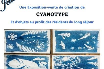 Affiche de présentation de l'exposition vente au profit des résidents du long séjour - Agrandir l'image, fenêtre modale
