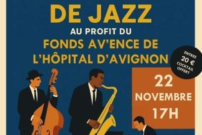 Affiche concernant le concert de jazz organisé du lions club - Agrandir l'image, fenêtre modale
