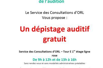 Affiche de la journée nationale de l'audition - Agrandir l'image, fenêtre modale