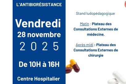 Affiche concernant la journée nationale de sensibilisation au bon usage des antibiotiques et à l'antibioresistance - Agrandir l'image, fenêtre modale