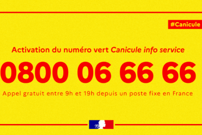 Numéro vert Canicule info service 0800 06 66 66 - Agrandir l'image, fenêtre modale