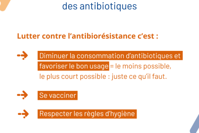 Affiche concernant les résultats du quiz sur le bon usage des antibiotiques - Agrandir l'image, fenêtre modale