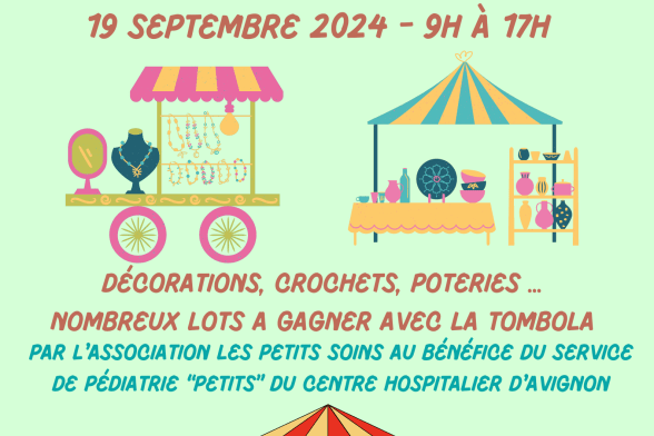 Affiche d'annonce du marché des créateurs - Agrandir l'image, fenêtre modale